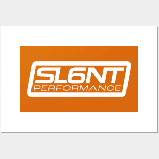 Slant 6 Performance (White + Orange) Posters and Art